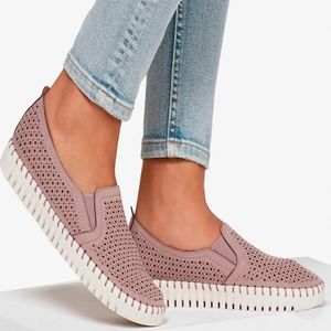 Skechers Sepulveda Blvd A La Mode Slip On Memory Foam Shoes - Lavender